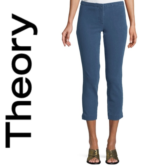 theory classic crop skinny pants